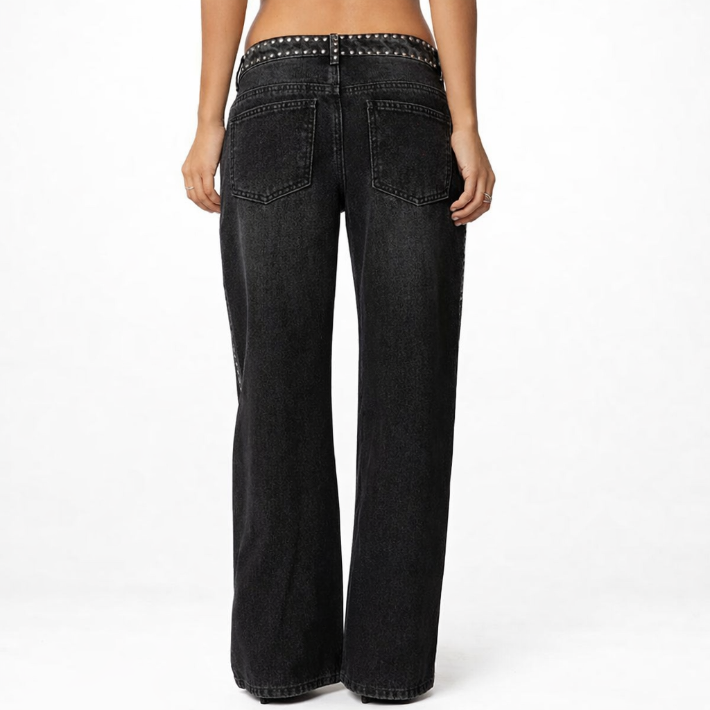 Sorellis - Jeans Taille Basse à Strass
